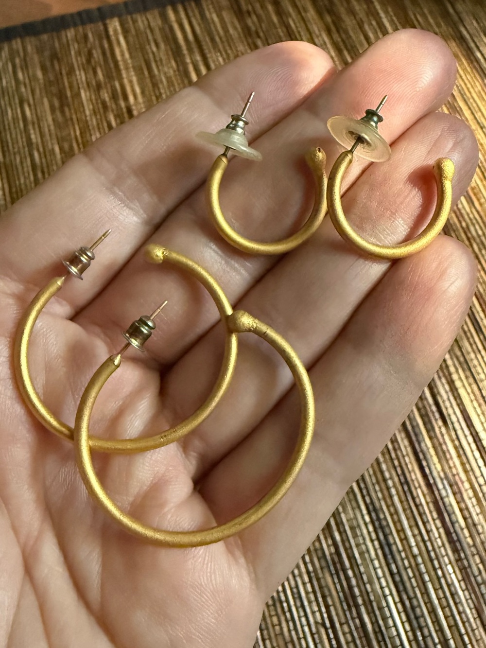 Martha Sturdy Hoop Set Modernist Post Modern Earrings Vancouver Canada